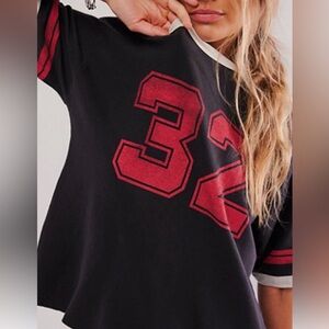 Ragabond Lost & Found Ringer Black Tee Size M